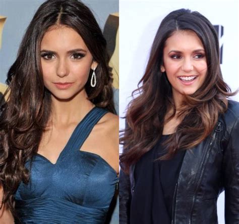 nina dobrev hair color|nina dobrev before and after.